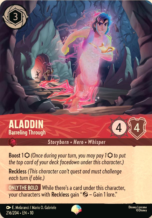 Disney Lorcana TCG: Aladdin, Barreling Through
