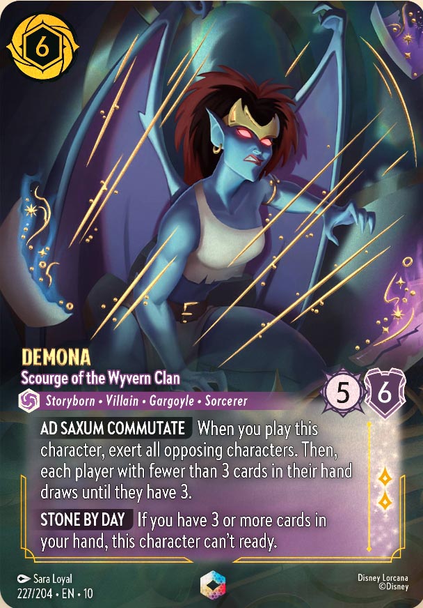 Disney Lorcana TCG: Demona, Scourge of the Wyvern Clan
