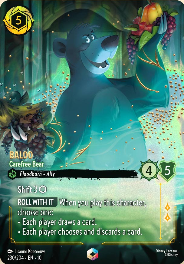 Disney Lorcana TCG: Baloo, Carefree Bear