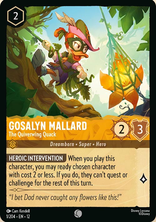 Disney Lorcana TCG: Gosalyn Mallard, The Quiverwing Quack