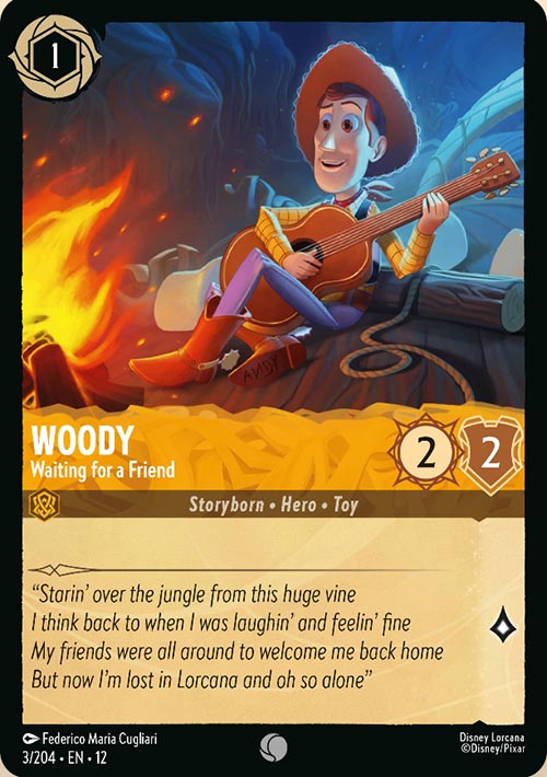 Disney Lorcana TCG: Woody, Waiting for a Friend