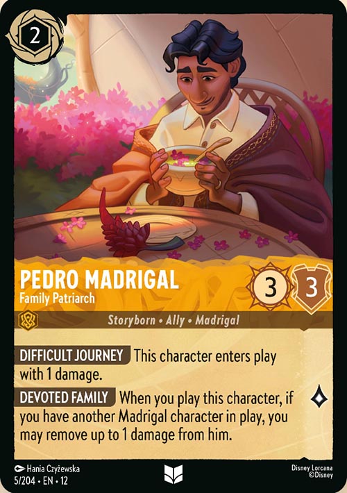 Disney Lorcana TCG: Pedro Madrigal, Family Patriarch