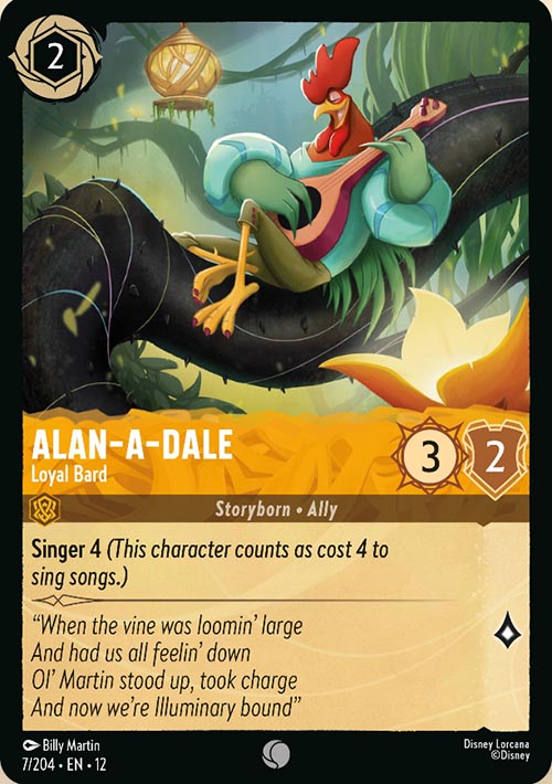 Disney Lorcana TCG: Alan-A-Dale, Loyal Bard