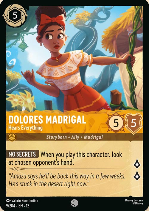 Disney Lorcana TCG: Dolores Madrigal, Hears Everything