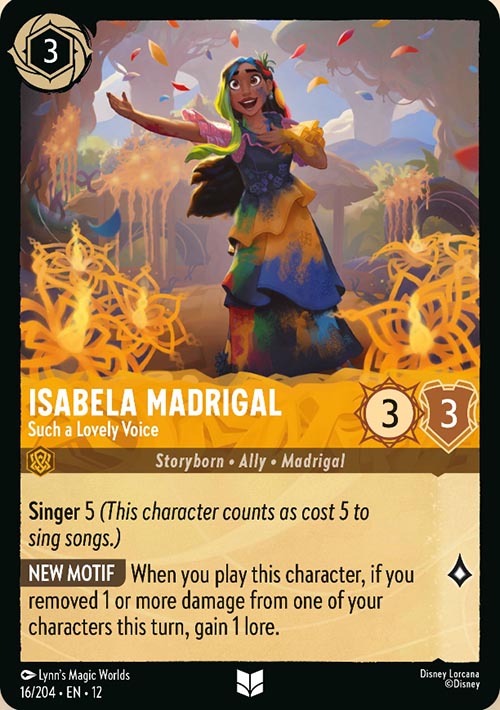 Disney Lorcana TCG: Isabela Madrigal, Such a Lovely Voice