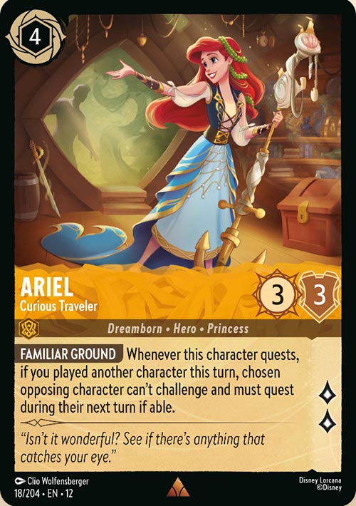 Disney Lorcana TCG: Ariel, Curious Traveler