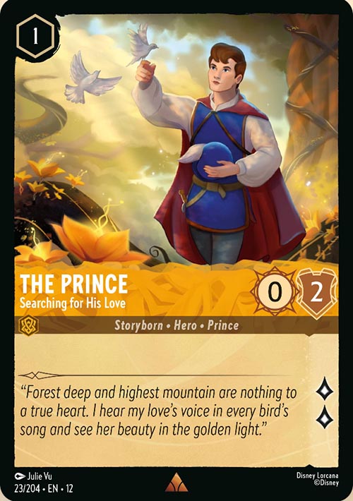 Disney Lorcana TCG: The Prince, Searching for His Love
