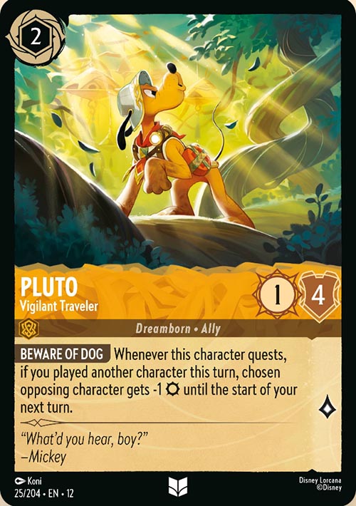 Disney Lorcana TCG: Pluto, Vigilant Traveler