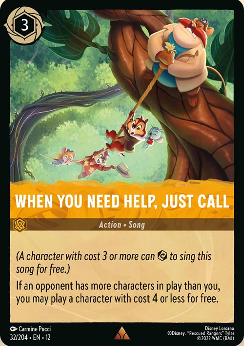 Disney Lorcana TCG: When You Need Help, Just Call