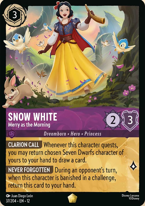 Disney Lorcana TCG: Snow White, Merry as the Morning