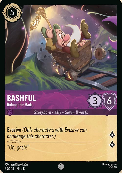Disney Lorcana TCG: Bashful, Riding the Rails