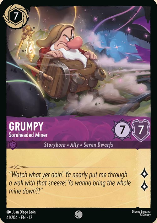 Disney Lorcana TCG: Grumpy, Soreheaded Miner