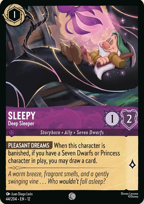 Disney Lorcana TCG: Sleepy, Deep Sleeper