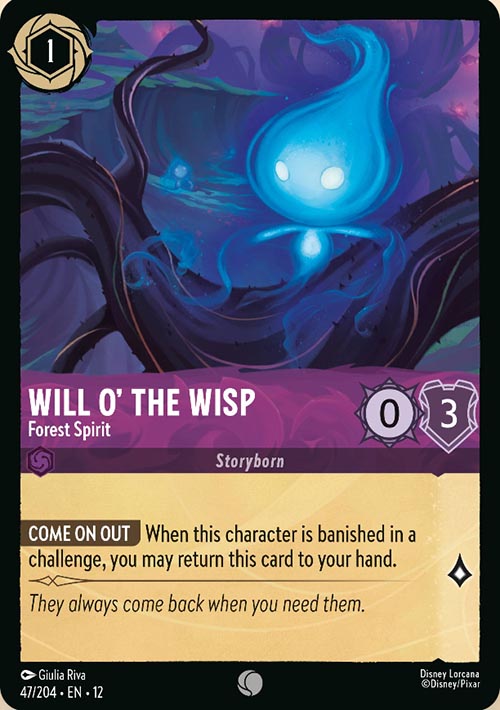 Disney Lorcana TCG: Will O' The Wisp, Forest Spirit