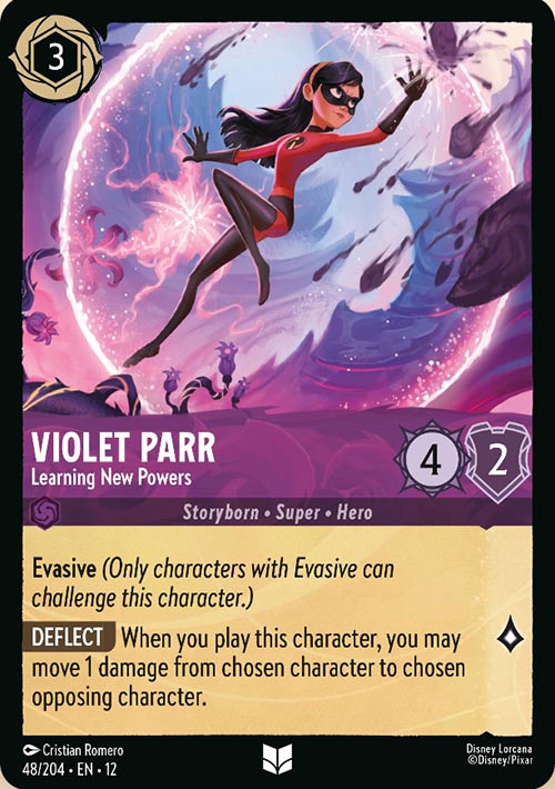Disney Lorcana TCG: Violet Parr, Learning New Powers
