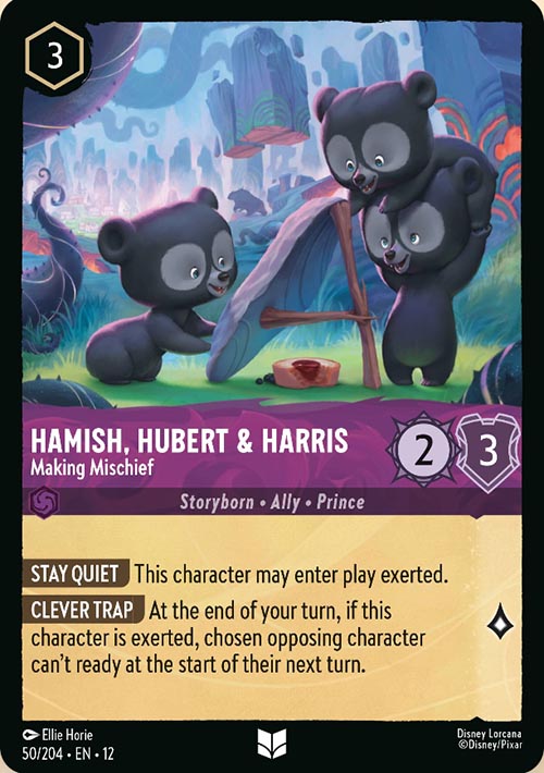 Disney Lorcana TCG: Hamish, Hubert & Harris, Making Mischief