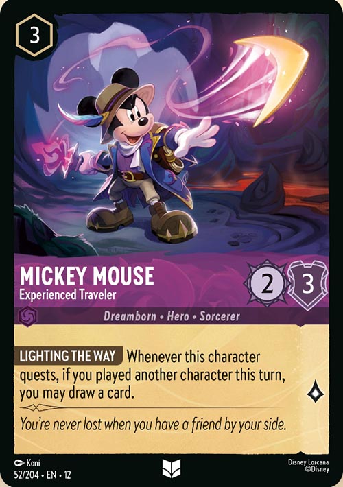 Disney Lorcana TCG: Mickey Mouse, Experienced Traveler