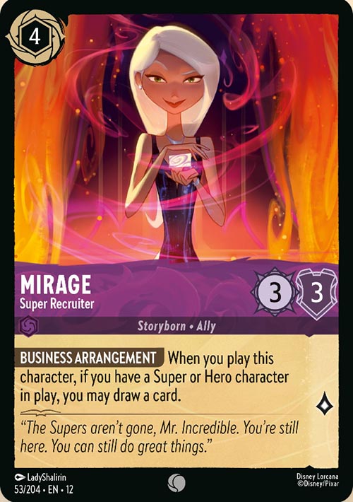 Disney Lorcana TCG: Mirage, Super Recruiter
