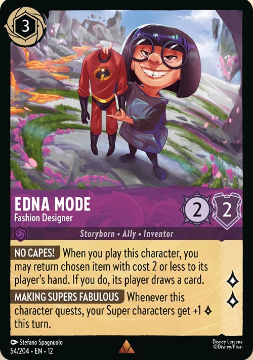 Disney Lorcana TCG: Edna Mode, Fashion Designer