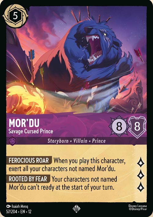 Disney Lorcana TCG: Mor'du, Savage Cursed Prince