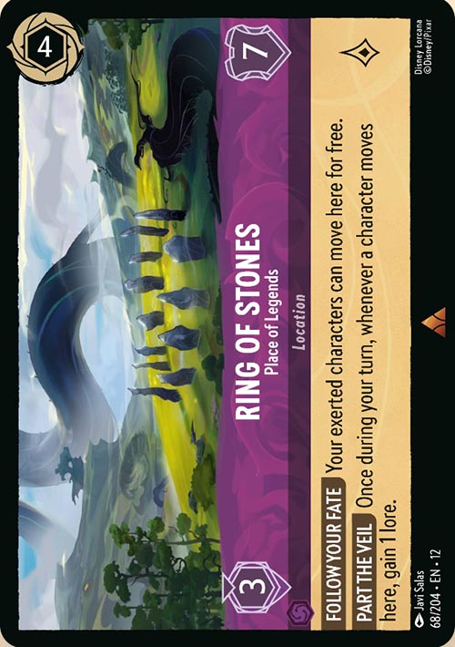 Disney Lorcana TCG: Ring of Stones, Place of Legends