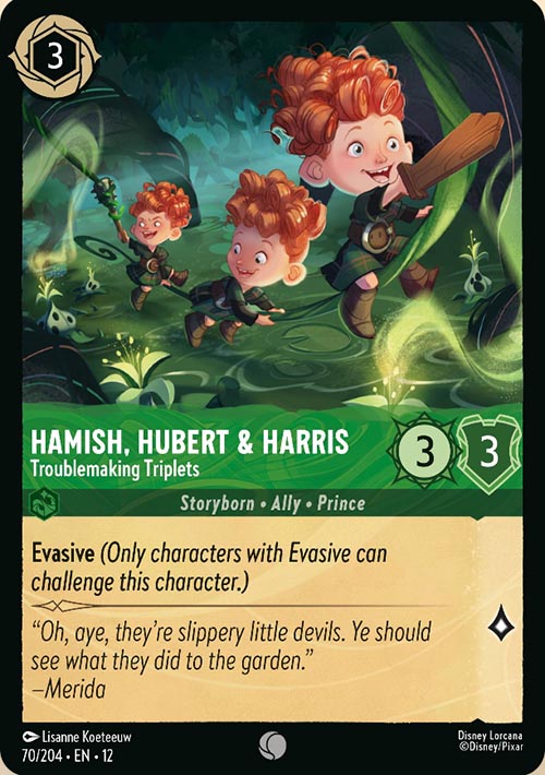 Disney Lorcana TCG: Hamish, Hubert & Harris, Troublemaking Triplets