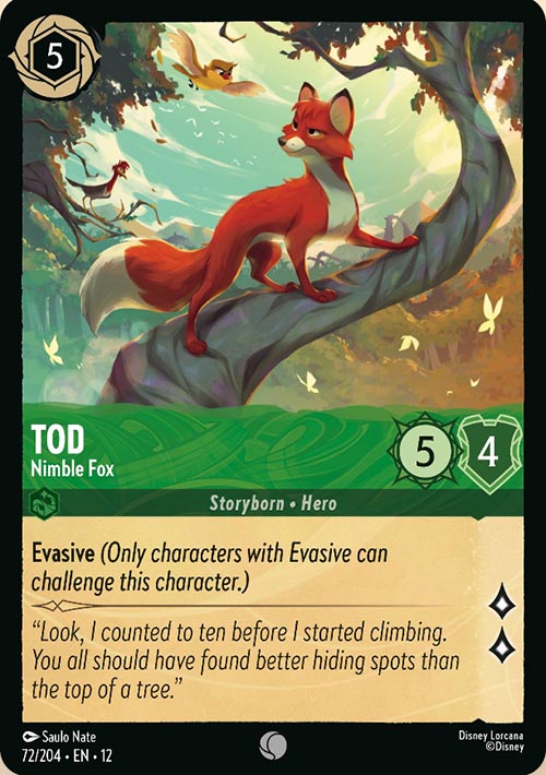 Disney Lorcana TCG: Tod, Nimble Fox