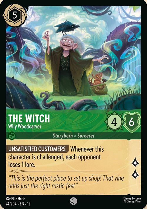 Disney Lorcana TCG: The Witch, Wily Woodcarver