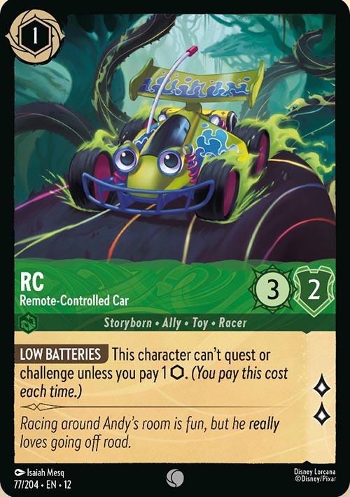 Disney Lorcana TCG: RC, Remote-Controlled Car