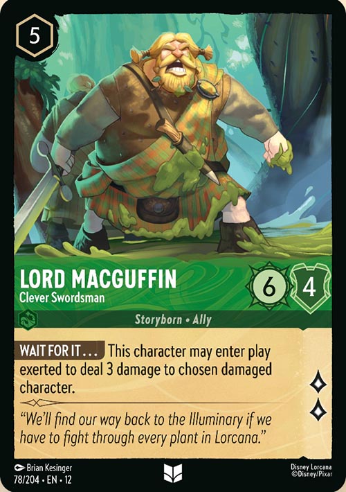 Disney Lorcana TCG: Lord MacGuffin, Clever Swordsman