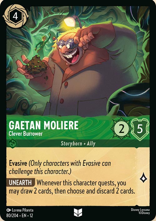 Disney Lorcana TCG: Gaetan Moliere, Clever Burrower
