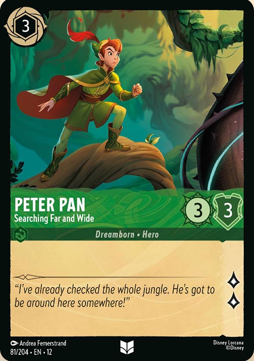 Disney Lorcana TCG: Peter Pan, Searching Far and Wide