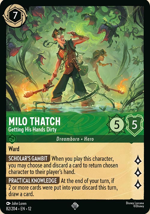 Disney Lorcana TCG: Milo Thatch, Getting His Hands Dirty