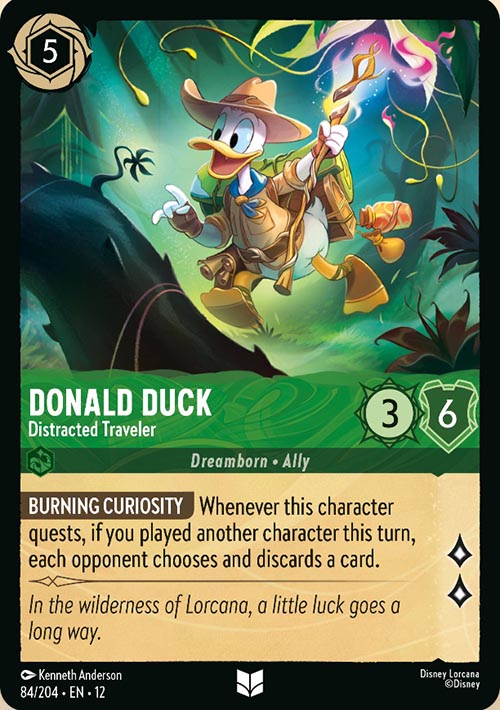 Disney Lorcana TCG: Donald Duck, Distracted Traveler