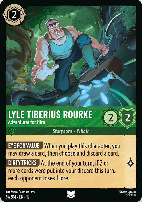 Disney Lorcana TCG: Lyle Tiberius Rourke, Adventurer for Hire
