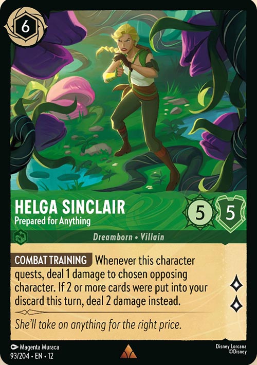 Disney Lorcana TCG: Helga Sinclair, Prepared for Anything