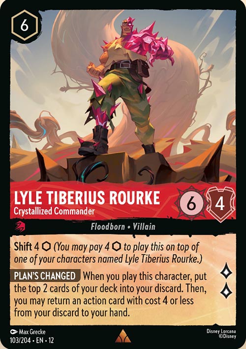 Disney Lorcana TCG: Lyle Tiberius Rourke, Crystallized Commander
