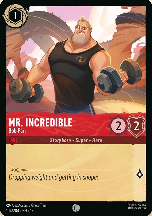 Disney Lorcana TCG: Mr. Incredible, Bob Parr