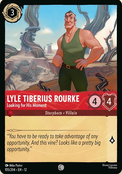 Disney Lorcana TCG: Lyle Tiberius Rourke, Looking for His Moment