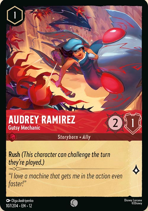 Disney Lorcana TCG: Audrey Ramirez, Gusty Mechanic