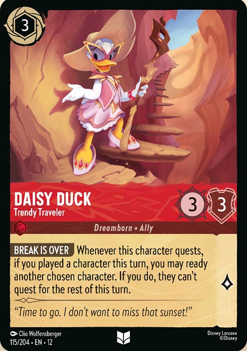 Disney Lorcana TCG: Daisy Duck, Trendy Traveler