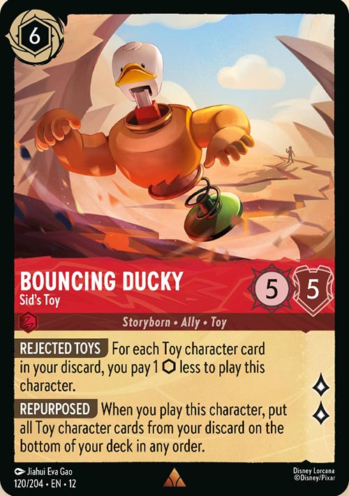 Disney Lorcana TCG: Bouncing Ducky, Sid's Toy
