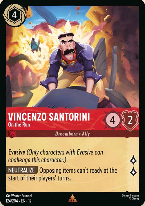 Disney Lorcana TCG: Vincenzo Santorini, On the Run