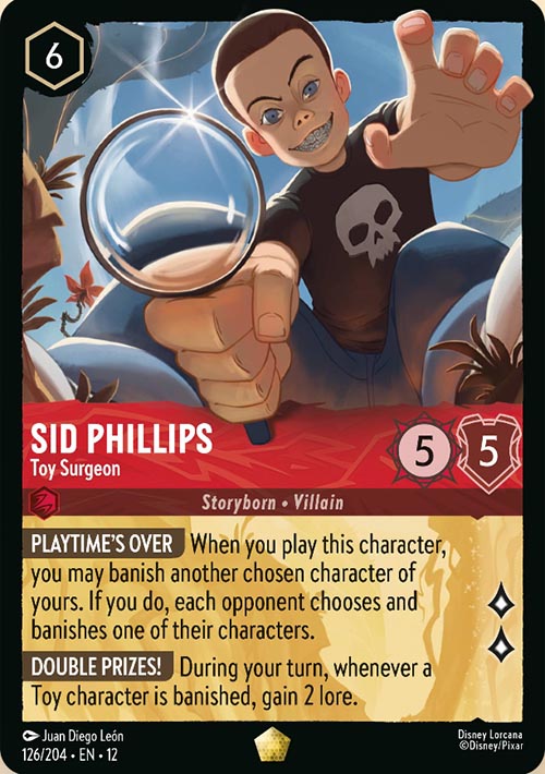 Disney Lorcana TCG: Sid Phillips, Toy Surgeon