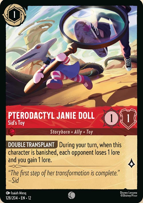 Disney Lorcana TCG: Pterodactyl Janie Doll, Sid's Toy