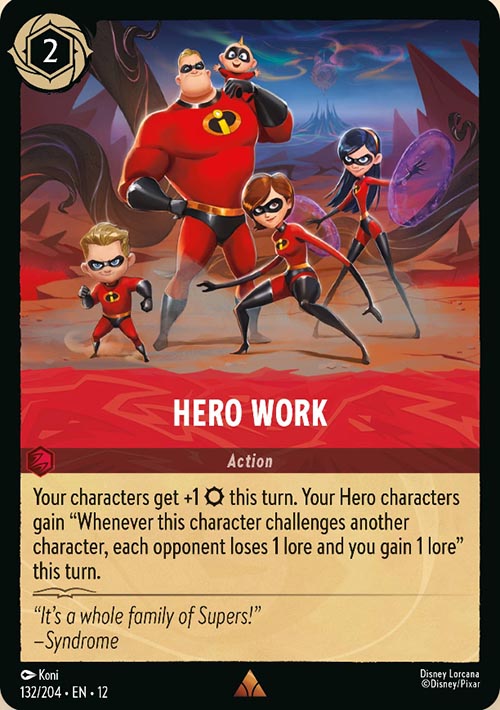 Disney Lorcana TCG: Hero Work