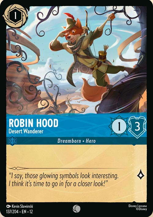 Disney Lorcana TCG: Robin Hood, Desert Wanderer