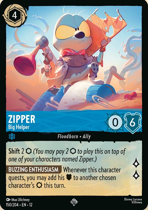 Disney Lorcana TCG: Zipper, Big Helper