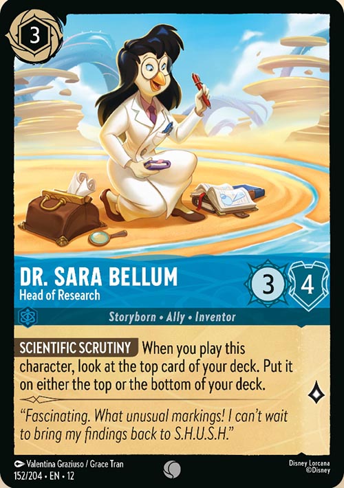 Disney Lorcana TCG: Dr. Sara Bellum, Head of Research