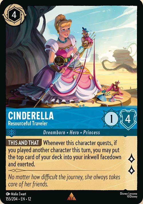 Disney Lorcana TCG: Cinderella, Resourceful Traveler